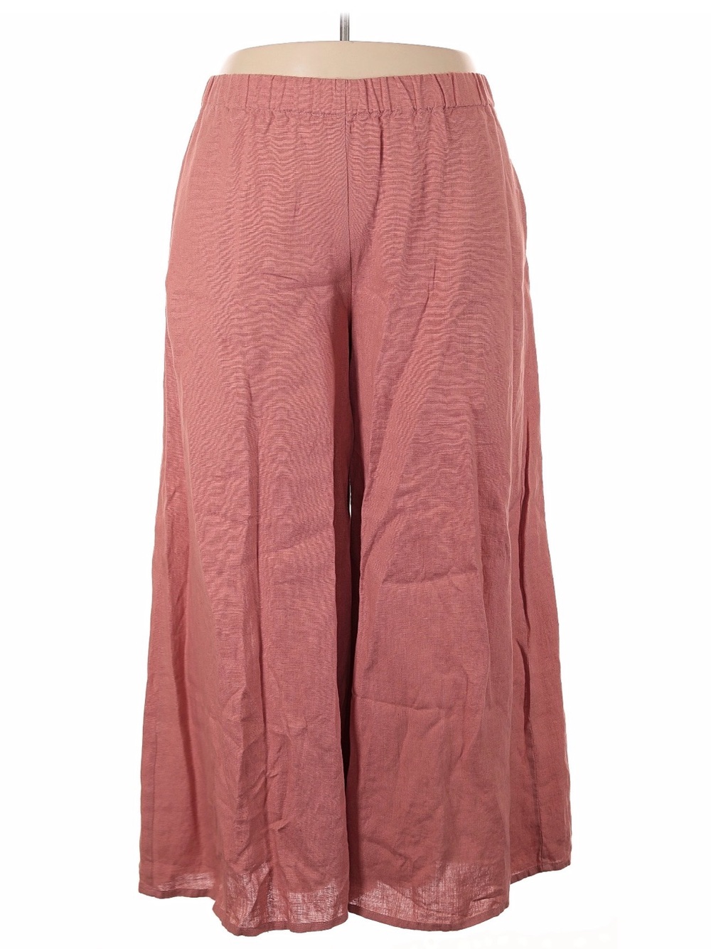 LINENFOX Wide Leg 100% Linen Pants in Terracotta Size XXL VGUC